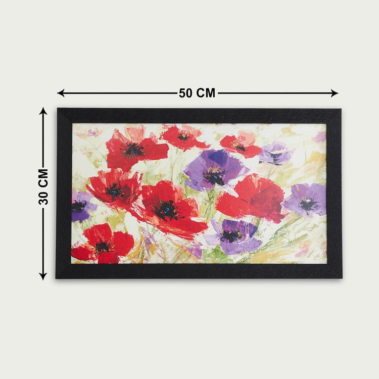 Aura White Printed Picture Frame - 30x50cm