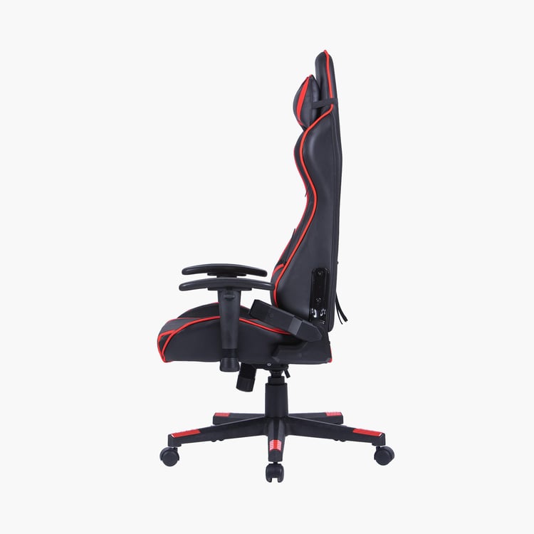 Champion Buddy Faux Leather High Back Gaming Chair - Black and Red