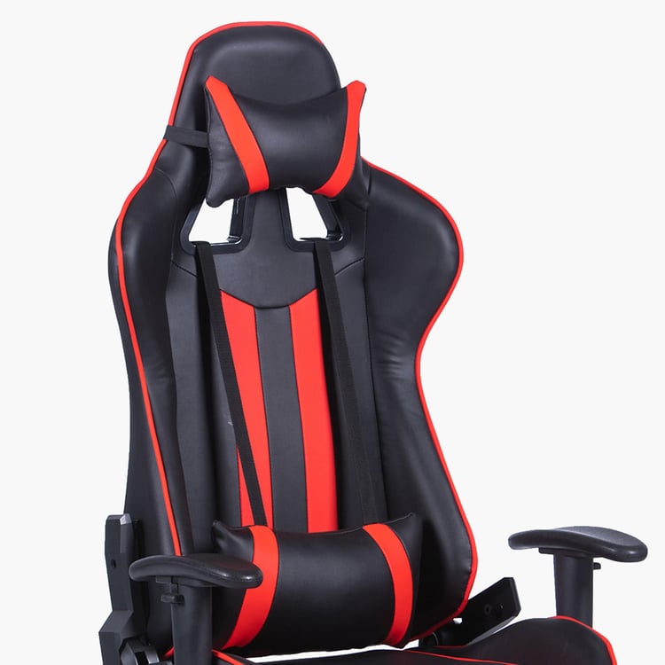 Champion Buddy Faux Leather High Back Gaming Chair - Black and Red