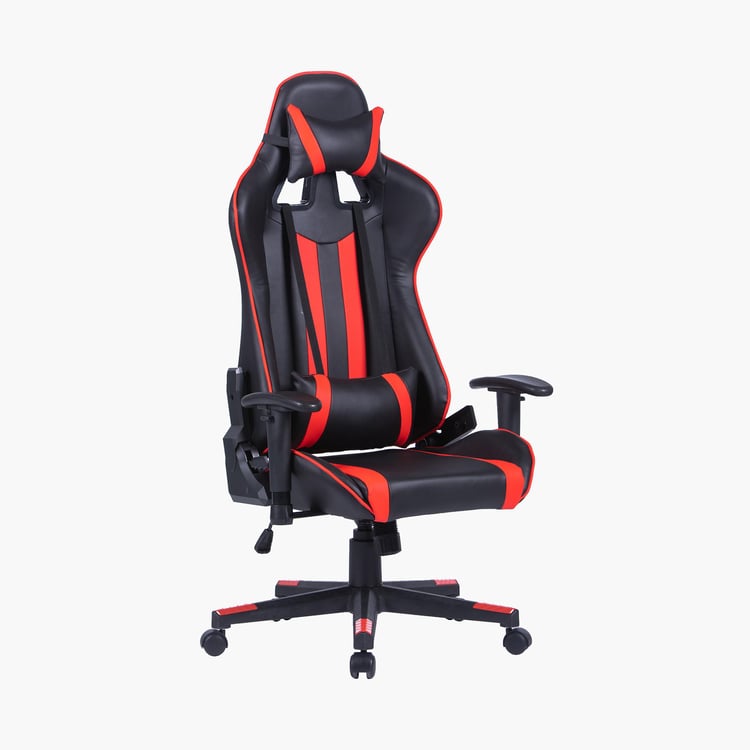 Champion Buddy Faux Leather High Back Gaming Chair - Black and Red