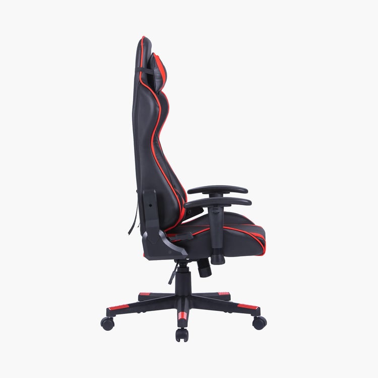 Champion Buddy Faux Leather High Back Gaming Chair - Black and Red