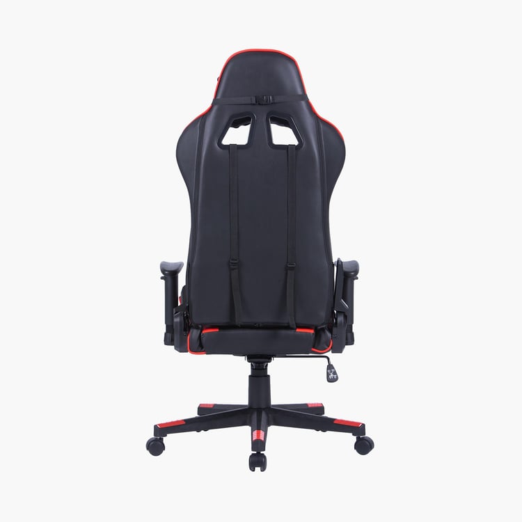 Champion Buddy Faux Leather High Back Gaming Chair - Black and Red