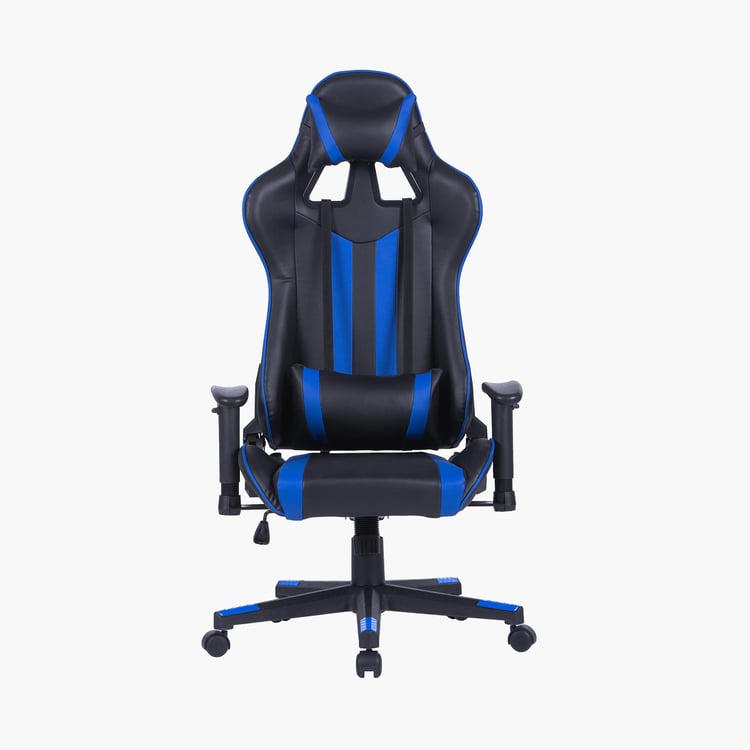 Champion Buddy Faux Leather High Back Gaming Chair - Black and Blue