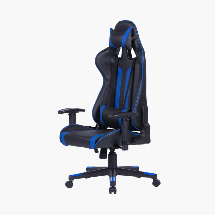 Champion Buddy Faux Leather High Back Gaming Chair - Black and Blue