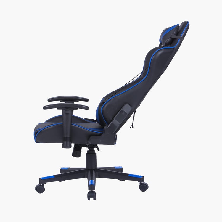 Champion Buddy Faux Leather High Back Gaming Chair - Black and Blue