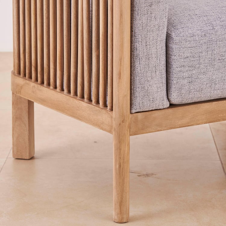 Art of Asia Solid Wood Accent Chair - Grey