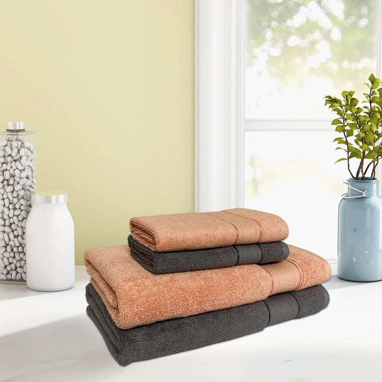 Buy SPACES Econova Textured Cotton Towel Gift Set - Set of 4 from ...