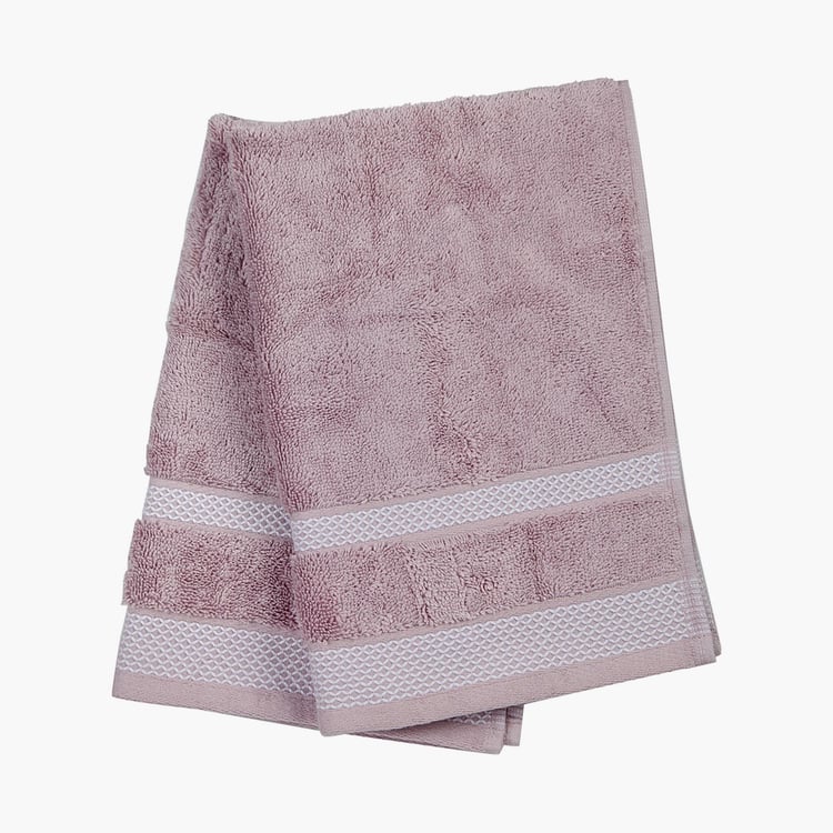 SPACES Hygro Pink Textured Cotton Hand Towel - 40x60cm - Set of 2