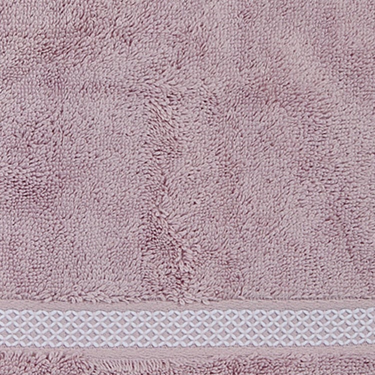 SPACES Hygro Pink Textured Cotton Hand Towel - 40x60cm - Set of 2