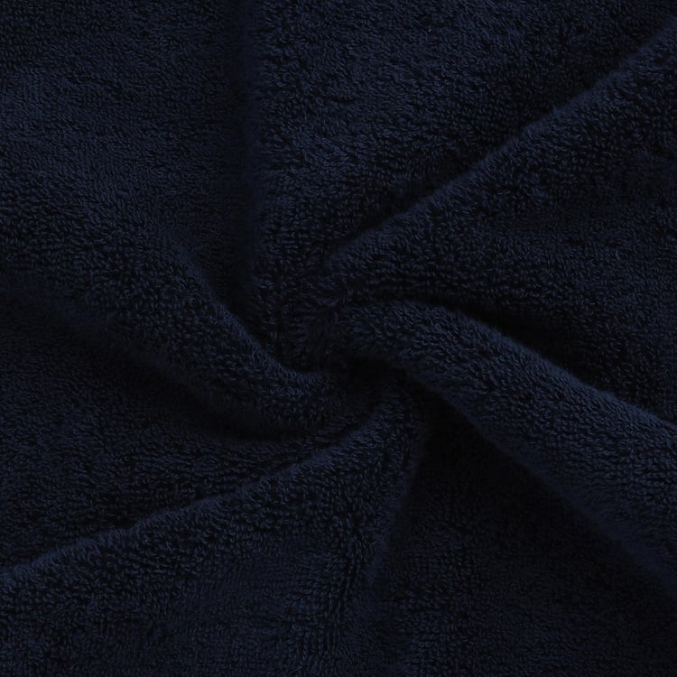 SPACES Hygro Dark Blue Solid Cotton Hand Towels - 40x60cm