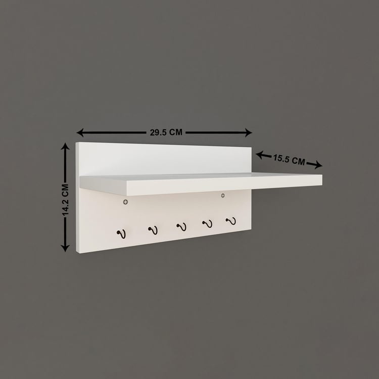 Helios Reynan Lucia Key Wall Shelf - White