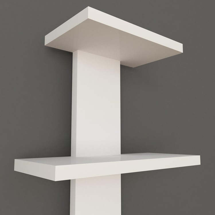 Helios Reynan Twist 3-Tier Wall Shelf - White