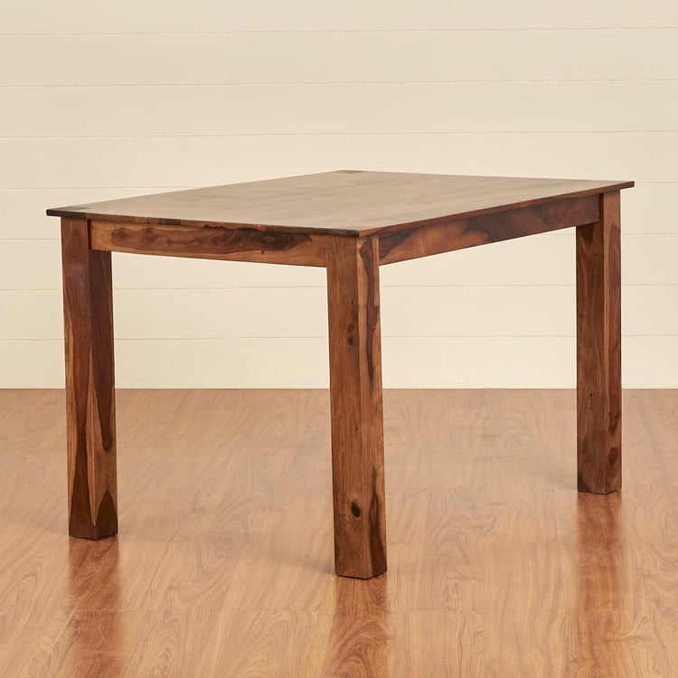 Adana Sheesham Wood 4-Seater Dining Table - Brown