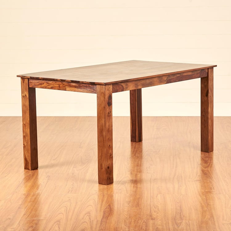 Adana Sheesham Wood 6-Seater Dining Table - Brown