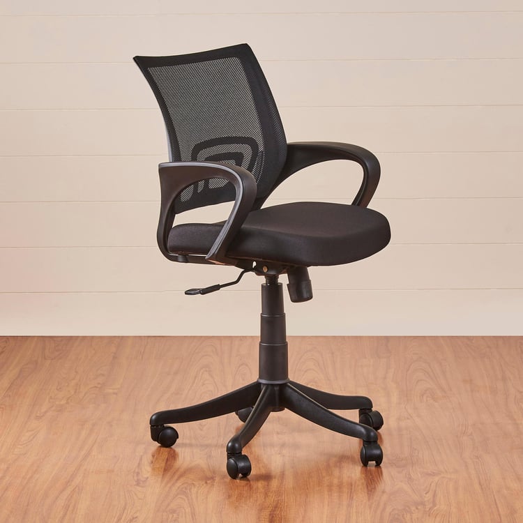 Lewis Nxt Mesh Medium Back Office Chair - Black