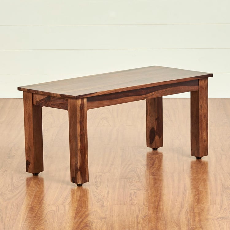 Adana Sheesham Wood Small Dining Bench - Brown