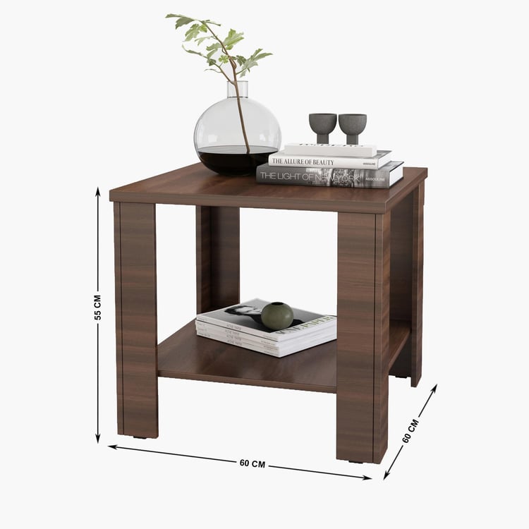 Clary End Table - Brown