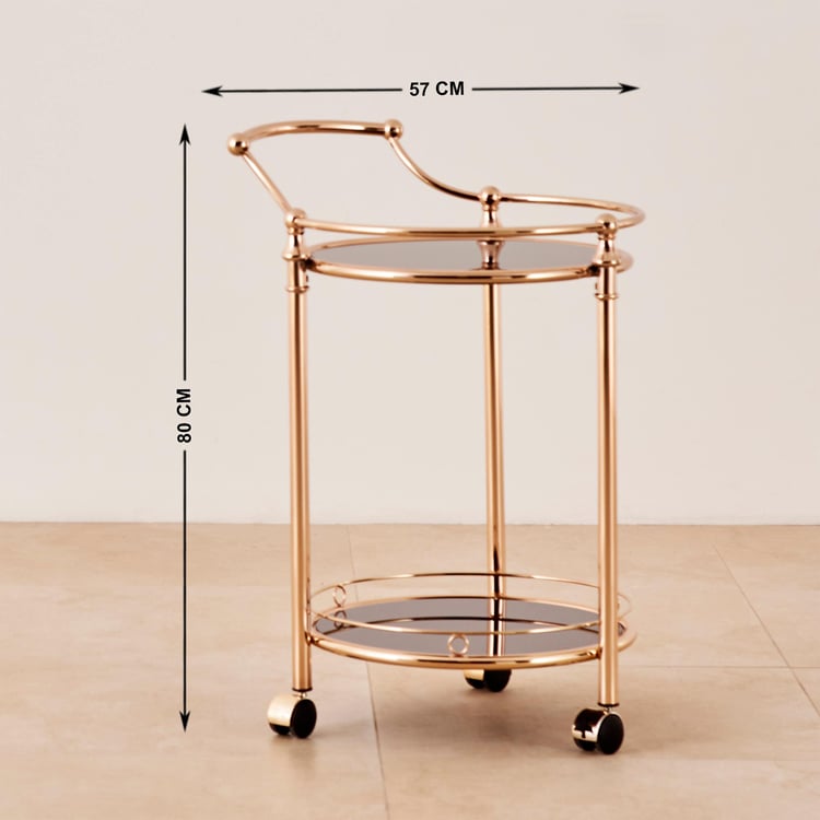 Cora Serving Trolley - Gold