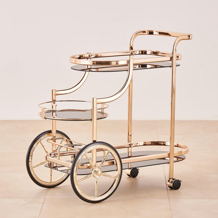 Zola Serving Trolley - Gold