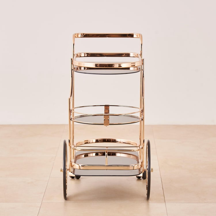 Zola Serving Trolley - Gold