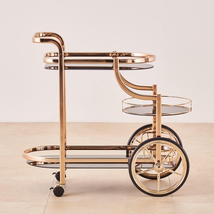 Zola Serving Trolley - Gold