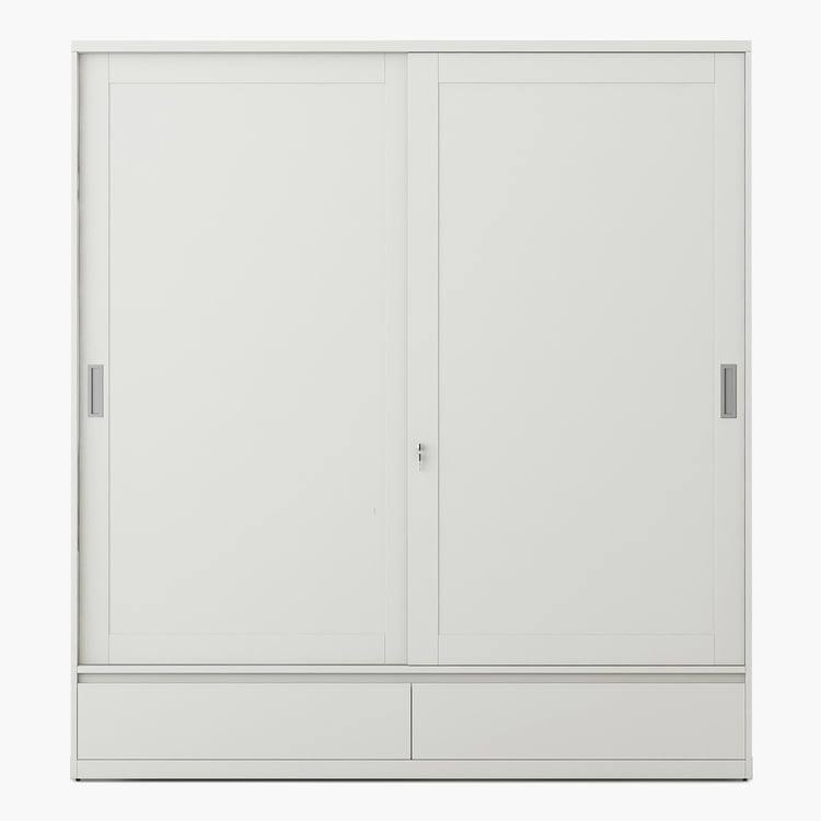 Helios Reynan 2-Door Sliding Wardrobe - White