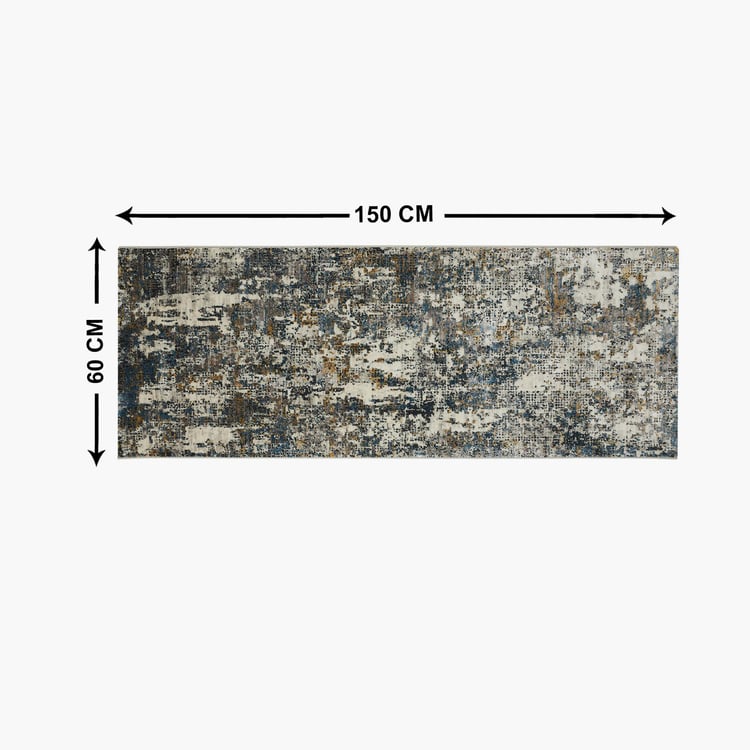 OBSESSIONS Amara - Grey Printed Floor Carpet - 60x150cm