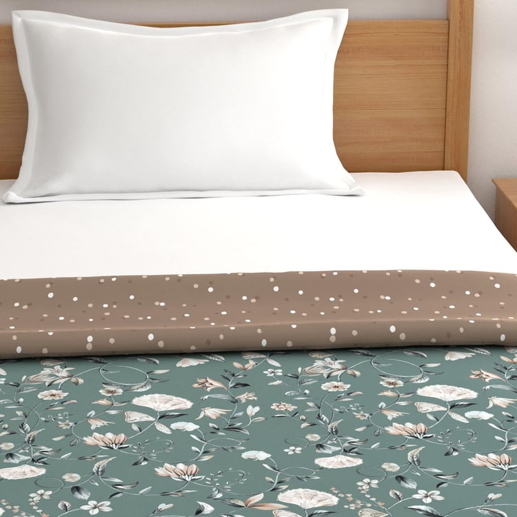 TRIDENT Comfort Living Multicolour Printed Cotton Reversible Single Bed Dohar