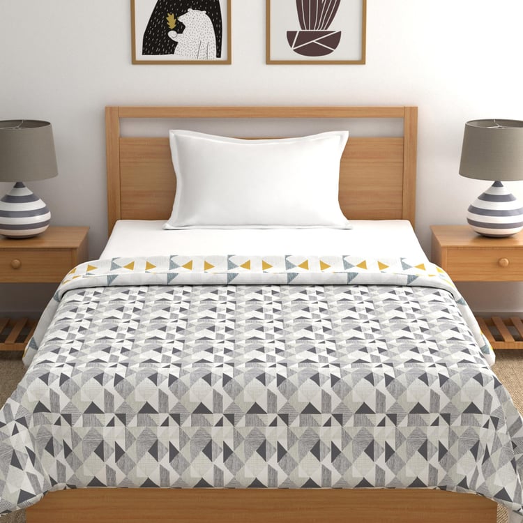 TRIDENT Comfort Living Multicolour Printed Cotton Reversible Single Bed Dohar