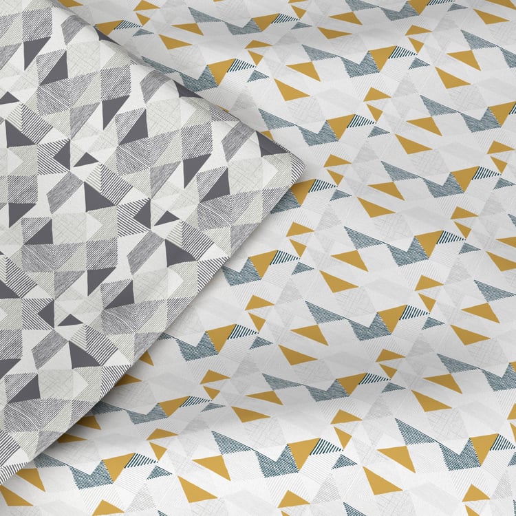 TRIDENT Comfort Living Multicolour Printed Cotton Reversible Single Bed Dohar