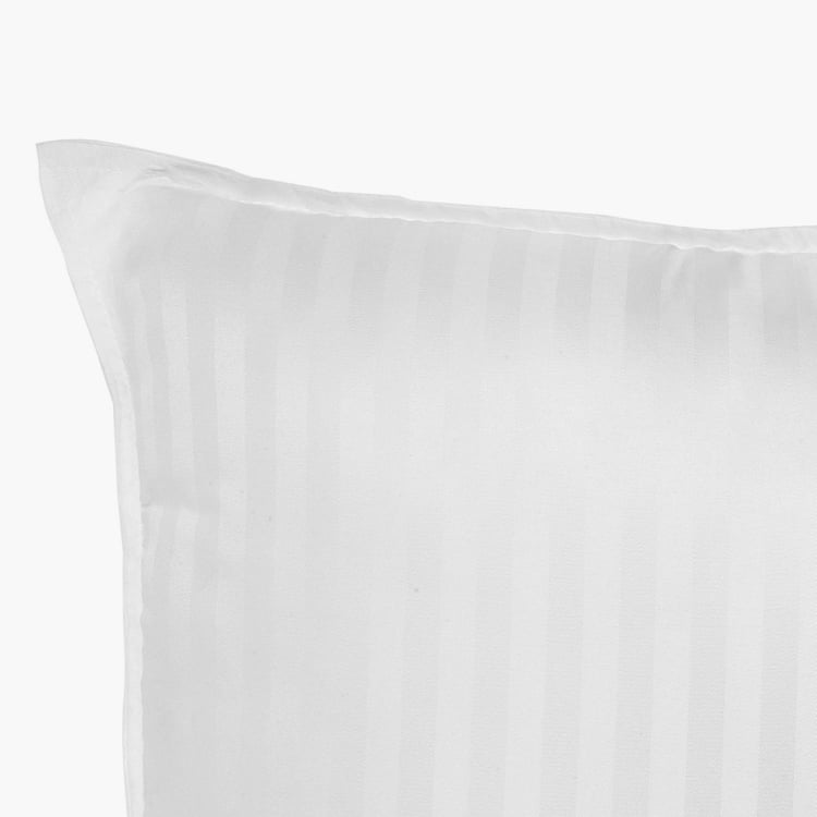 TRIDENT Comfort Living White Solid Cotton Pillow - 69x43cm - Set of 2