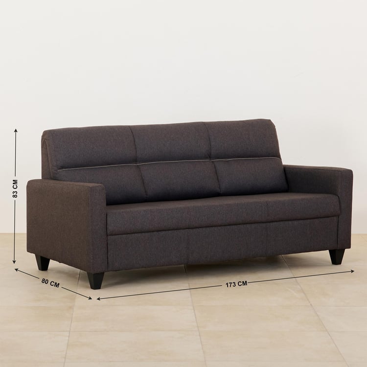 Helios Clary Nxt Fabric 3-Seater Sofa - Brown