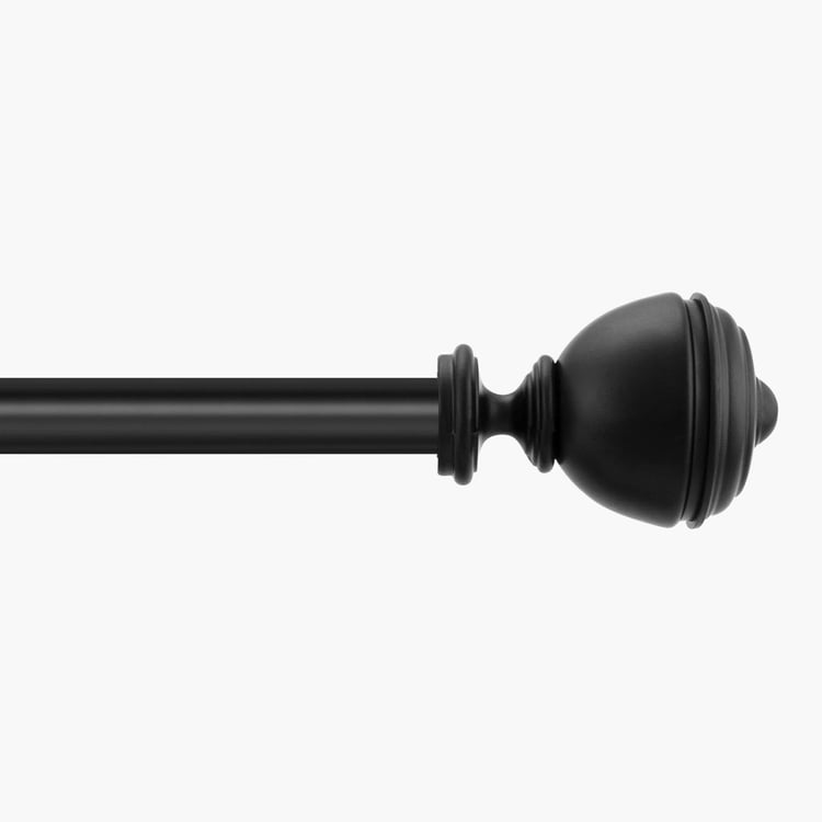 DECO WINDOW Fashion Black Curtain Rod With Brackets