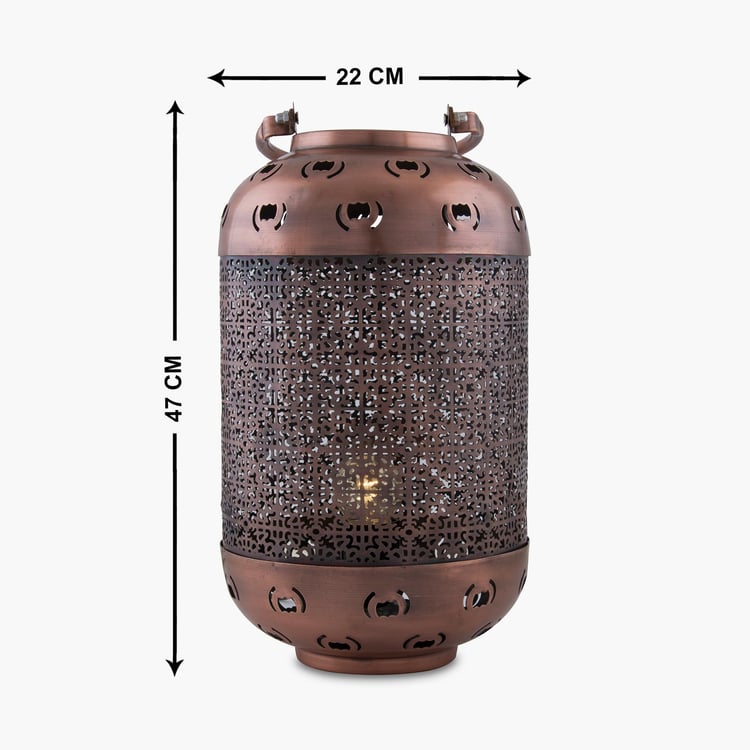 HOMESAKE Contemporary Decor Brown Metal Table Lamp