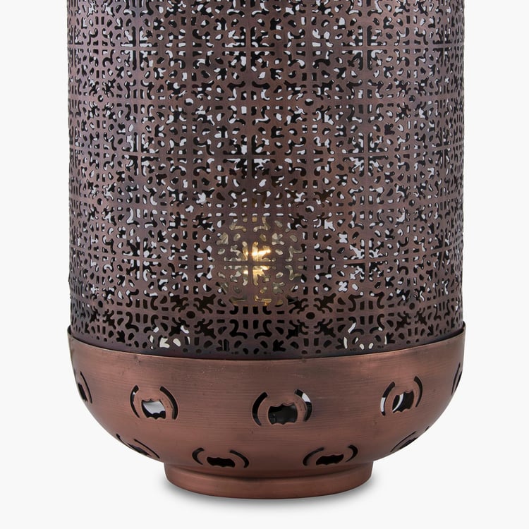 HOMESAKE Contemporary Decor Brown Metal Table Lamp