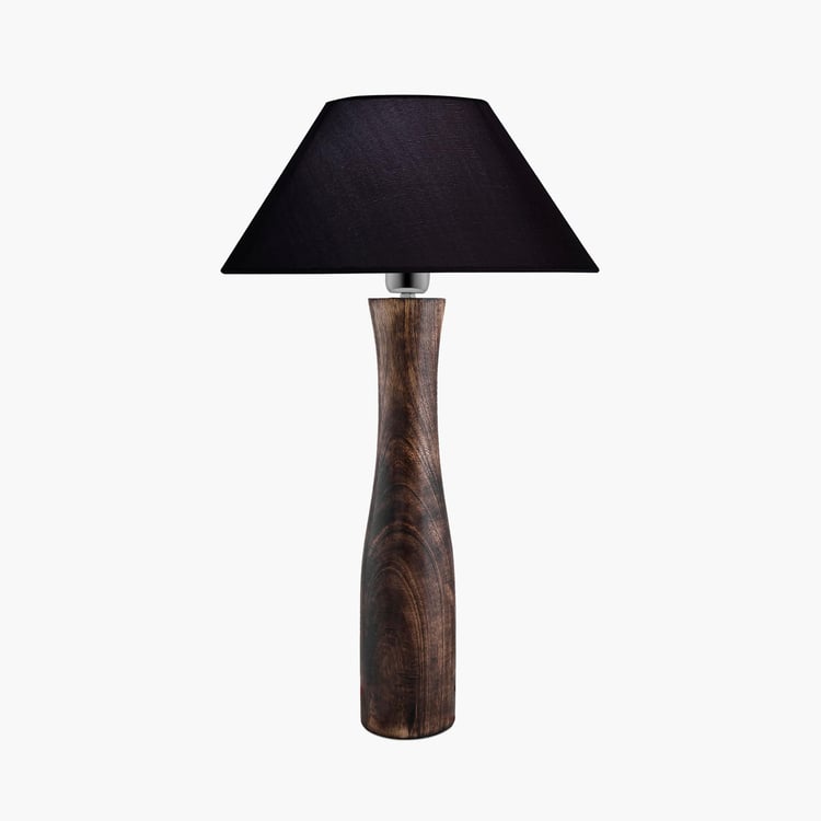 HOMESAKE Contemporary Gold Wooden Table Lamp