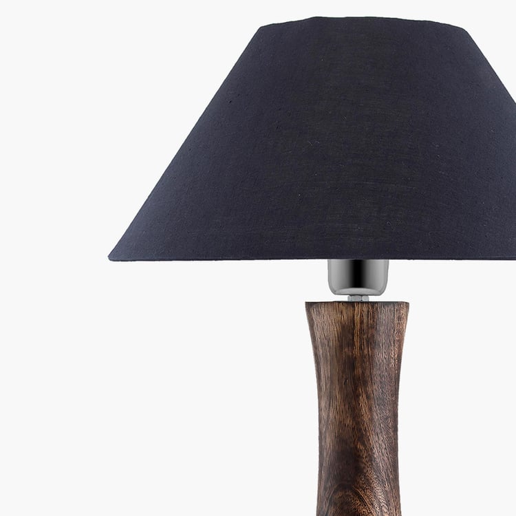 HOMESAKE Contemporary Gold Wooden Table Lamp