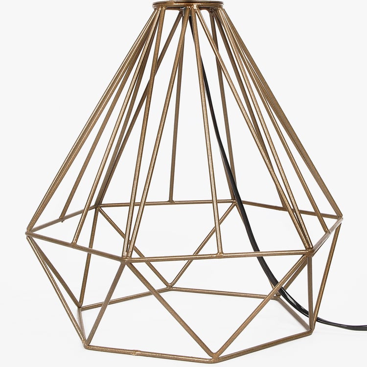 HOMESAKE Contemporary Beige Metal Table Lamp