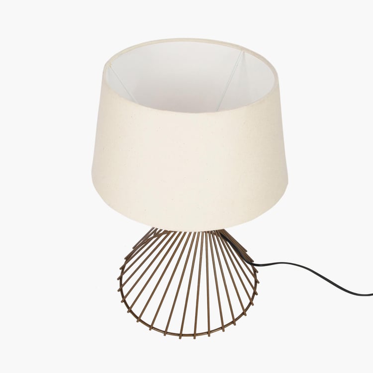 HOMESAKE Contemporary Gold Metal Table Lamp