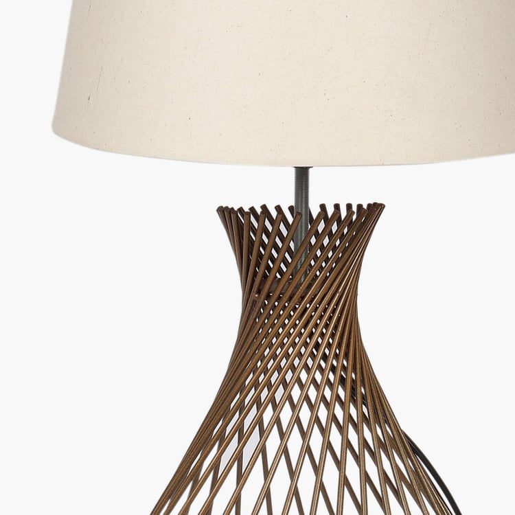 HOMESAKE Contemporary Gold Metal Table Lamp