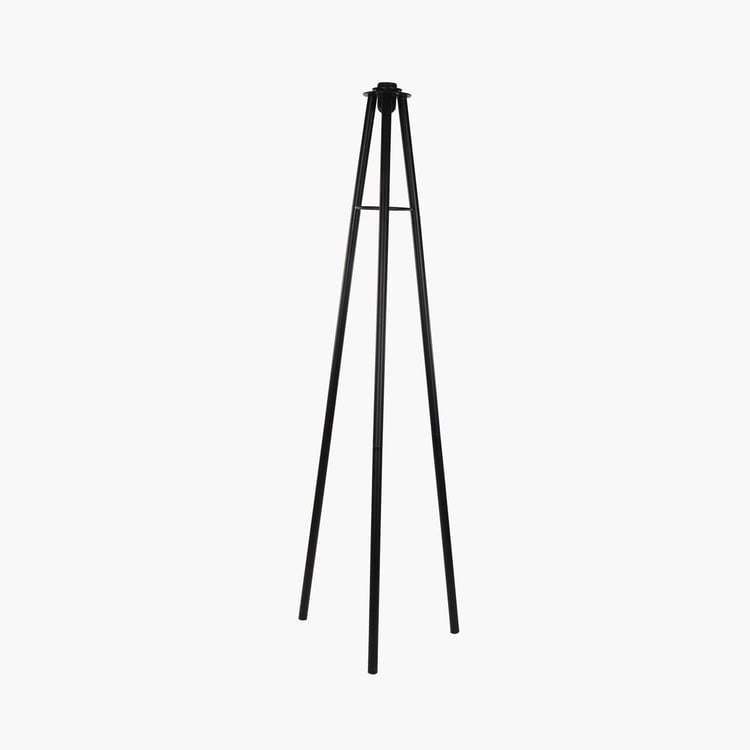 HOMESAKE Contemporary Black Wood Floor Lamp