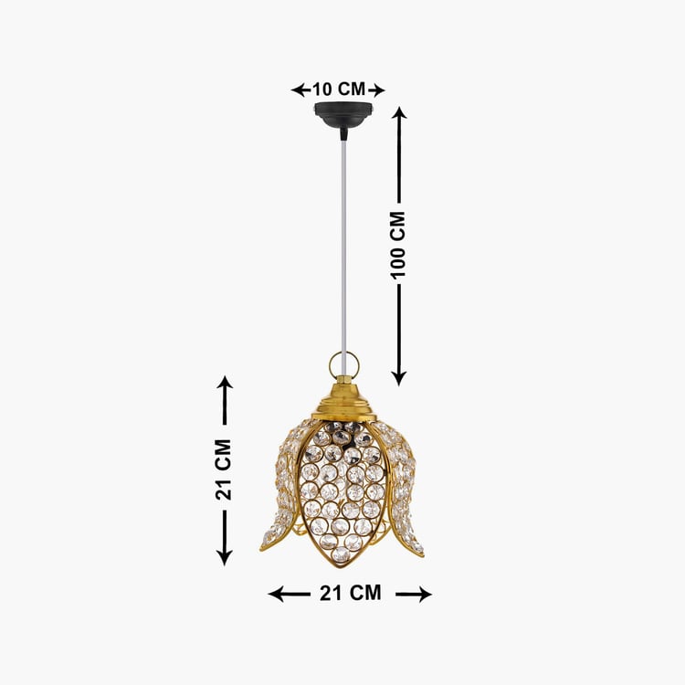 HOMESAKE Contemporary Gold Metal Pendant Light