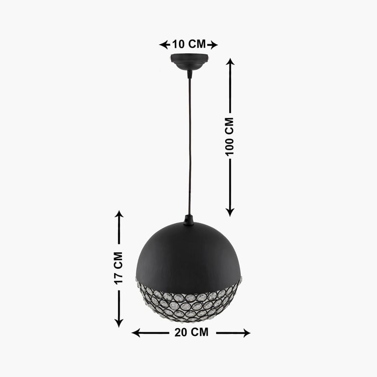 HOMESAKE Contemporary Black Metal Pendant Light