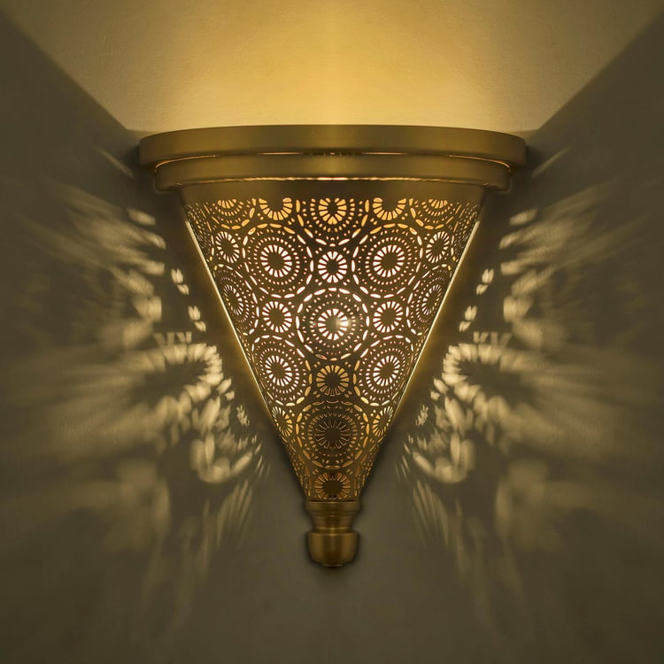 HOMESAKE Contemporary Gold Metal Wall Light