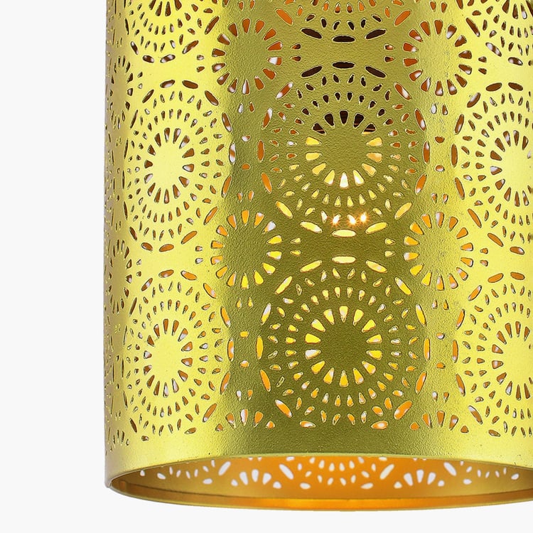 HOMESAKE Contemporary Gold Metal Hanging Lamp