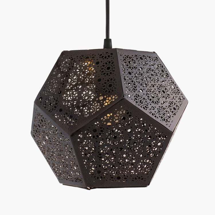 HOMESAKE Contemporary Brown Metal Pendant Light