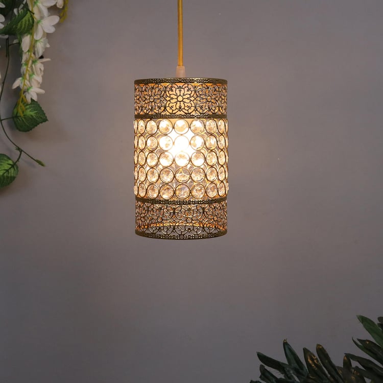 HOMESAKE Contemporary Gold Metal Pendant Light