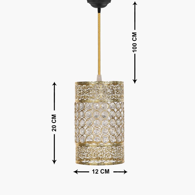HOMESAKE Contemporary Gold Metal Pendant Light