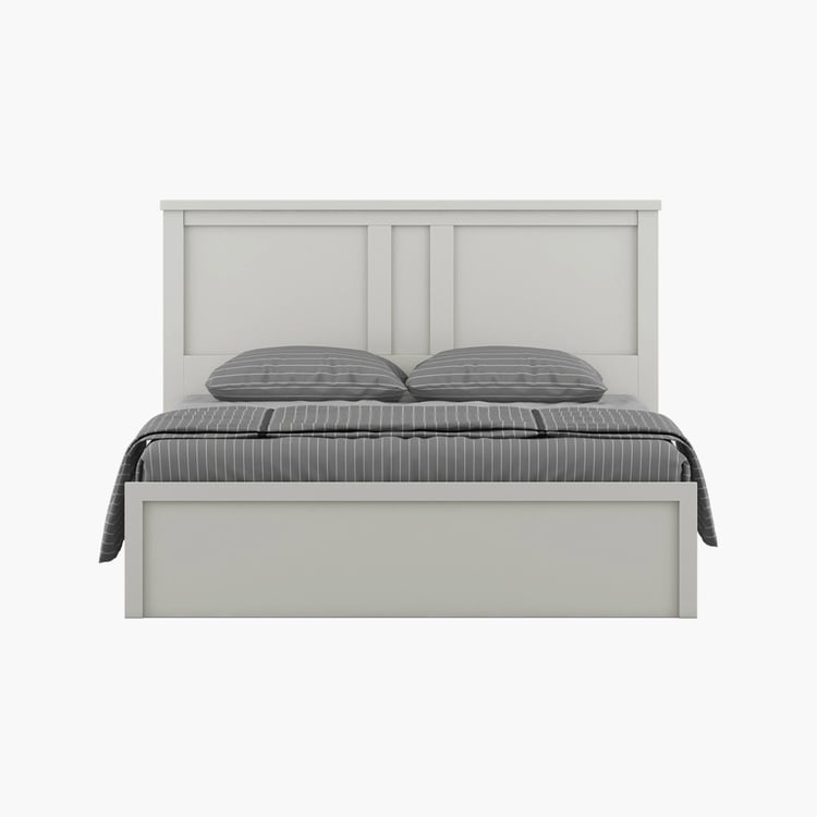 Helios Reynan Aster Queen Bed with Box Storage - White