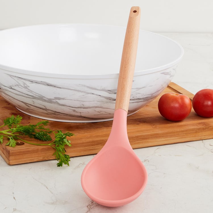 Rosemary Wooden Handle Silicone Spoon